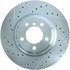 227.34093R by CENTRIC - Select Sport Drilled & Slotted Rotor, Right