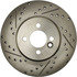 227.34101 by CENTRIC - C-Tek Standard Drilled and Slotted Brake Rotor