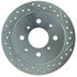 227.40017L by CENTRIC - Select Sport Drilled & Slotted Rotor, Left