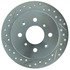 227.40017R by CENTRIC - Select Sport Drilled & Slotted Rotor, Right