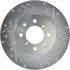 227.40021L by CENTRIC - Select Sport Drilled & Slotted Rotor, Left