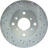 227.40039L by CENTRIC - Select Sport Drilled & Slotted Rotor, Left