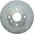 227.40039R by CENTRIC - Select Sport Drilled & Slotted Rotor, Right