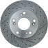 227.40056L by CENTRIC - Select Sport Drilled & Slotted Rotor, Left