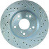 227.40057L by CENTRIC - Select Sport Drilled & Slotted Rotor, Left