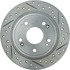 227.40068L by CENTRIC - Select Sport Drilled & Slotted Rotor, Left