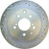 227.42047L by CENTRIC - Select Sport Drilled & Slotted Rotor, Left