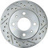 227.42060L by CENTRIC - Select Sport Drilled & Slotted Rotor, Left