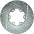 227.42063L by CENTRIC - Select Sport Drilled & Slotted Rotor, Left