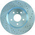 227.42076L by CENTRIC - Select Sport Drilled & Slotted Rotor, Left