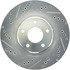 227.42080R by CENTRIC - Select Sport Drilled & Slotted Rotor, Right