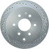 227.42087L by CENTRIC - Select Sport Drilled & Slotted Rotor, Left