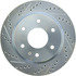 227.42090R by CENTRIC - Select Sport Drilled & Slotted Rotor, Right