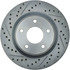 227.42096R by CENTRIC - Select Sport Drilled & Slotted Rotor, Right