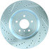 227.42100R by CENTRIC - Select Sport Drilled & Slotted Rotor, Right