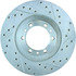 227.43013L by CENTRIC - Select Sport Drilled & Slotted Rotor, Left