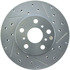 227.44064L by CENTRIC - Select Sport Drilled & Slotted Rotor, Left