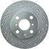 Centric 227.44077L Disc Brake Rotor Select Sport Drilled & Slotted Rotor, Left