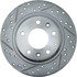 227.45064R by CENTRIC - Select Sport Drilled & Slotted Rotor, Right