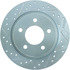 227.45067R by CENTRIC - Select Sport Drilled & Slotted Rotor, Right