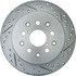 Centric 227.44090L Disc Brake Rotor Select Sport Drilled & Slotted Rotor, Left