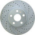 227.44114L by CENTRIC - Select Sport Drilled & Slotted Rotor, Left