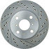 227.44119L by CENTRIC - Select Sport Drilled & Slotted Rotor, Left