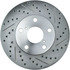 227.44121L by CENTRIC - Select Sport Drilled & Slotted Rotor, Left