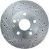 227.44121R by CENTRIC - Select Sport Drilled & Slotted Rotor, Right