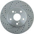 227.44125R by CENTRIC - Select Sport Drilled & Slotted Rotor, Right