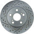 227.44135R by CENTRIC - Select Sport Drilled & Slotted Rotor, Right