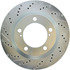 227.44156R by CENTRIC - Select Sport Drilled & Slotted Rotor, Right