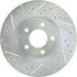 227.45078R by CENTRIC - Select Sport Drilled & Slotted Rotor, Right