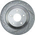 227.45083R by CENTRIC - Select Sport Drilled & Slotted Rotor, Right