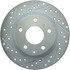 Centric 227.45085R Disc Brake Rotor Select Sport Drilled & Slotted Rotor, Right