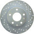 Centric 227.45085L Disc Brake Rotor Select Sport Drilled & Slotted Rotor, Left
