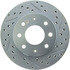 Centric 227.46039L Disc Brake Rotor Select Sport Drilled & Slotted Rotor, Left