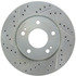 227.46061R by CENTRIC - Select Sport Drilled & Slotted Rotor, Right