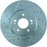 Centric 227.46064R Disc Brake Rotor Select Sport Drilled & Slotted Rotor, Right
