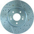Centric 227.46064L Disc Brake Rotor Select Sport Drilled & Slotted Rotor, Left