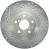 227.47018R by CENTRIC - Select Sport Drilled & Slotted Rotor, Right