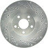 227.47018L by CENTRIC - Select Sport Drilled & Slotted Rotor, Left