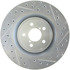 227.47019L by CENTRIC - Select Sport Drilled & Slotted Rotor, Left