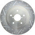 227.47023R by CENTRIC - Select Sport Drilled & Slotted Rotor, Right