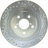 227.47025L by CENTRIC - Select Sport Drilled & Slotted Rotor, Left