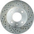 Centric 227.51008L Disc Brake Rotor Select Sport Drilled & Slotted Rotor, Left
