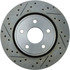 227.58001R by CENTRIC - Select Sport Drilled & Slotted Rotor, Right