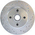 Centric 227.61026L Disc Brake Rotor and Hub Assembly Select Sport Drilled & Slotted Rotor, Left