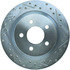 227.61046L by CENTRIC - Select Sport Drilled & Slotted Rotor, Left