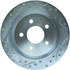 227.61046R by CENTRIC - Select Sport Drilled & Slotted Rotor, Right